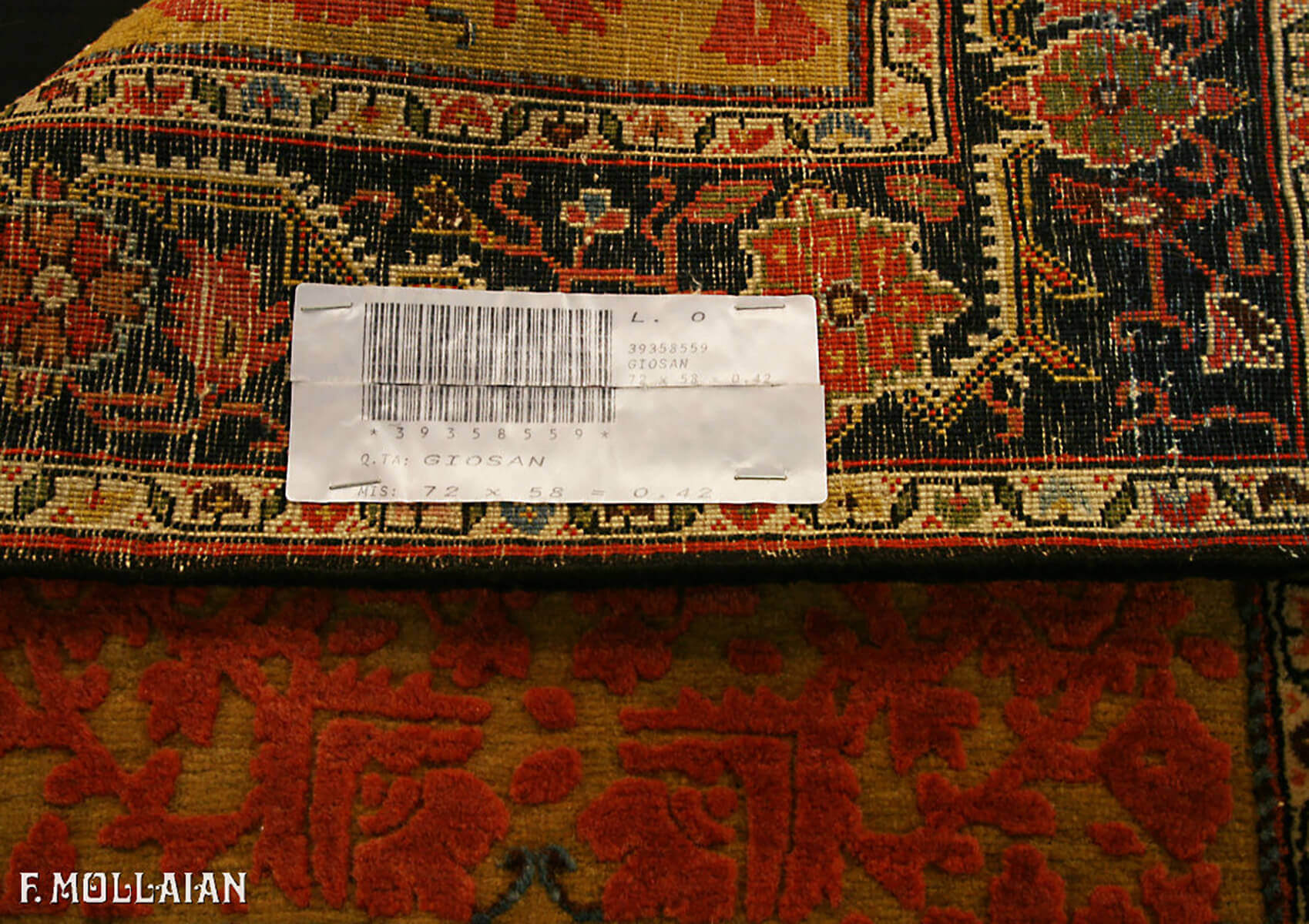Antique Persian Jowzan Rug n°:39358559